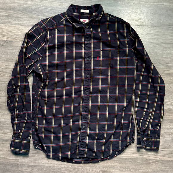 Levi's Men's Plaid Flannel Button Up - Picture 1 of 5
